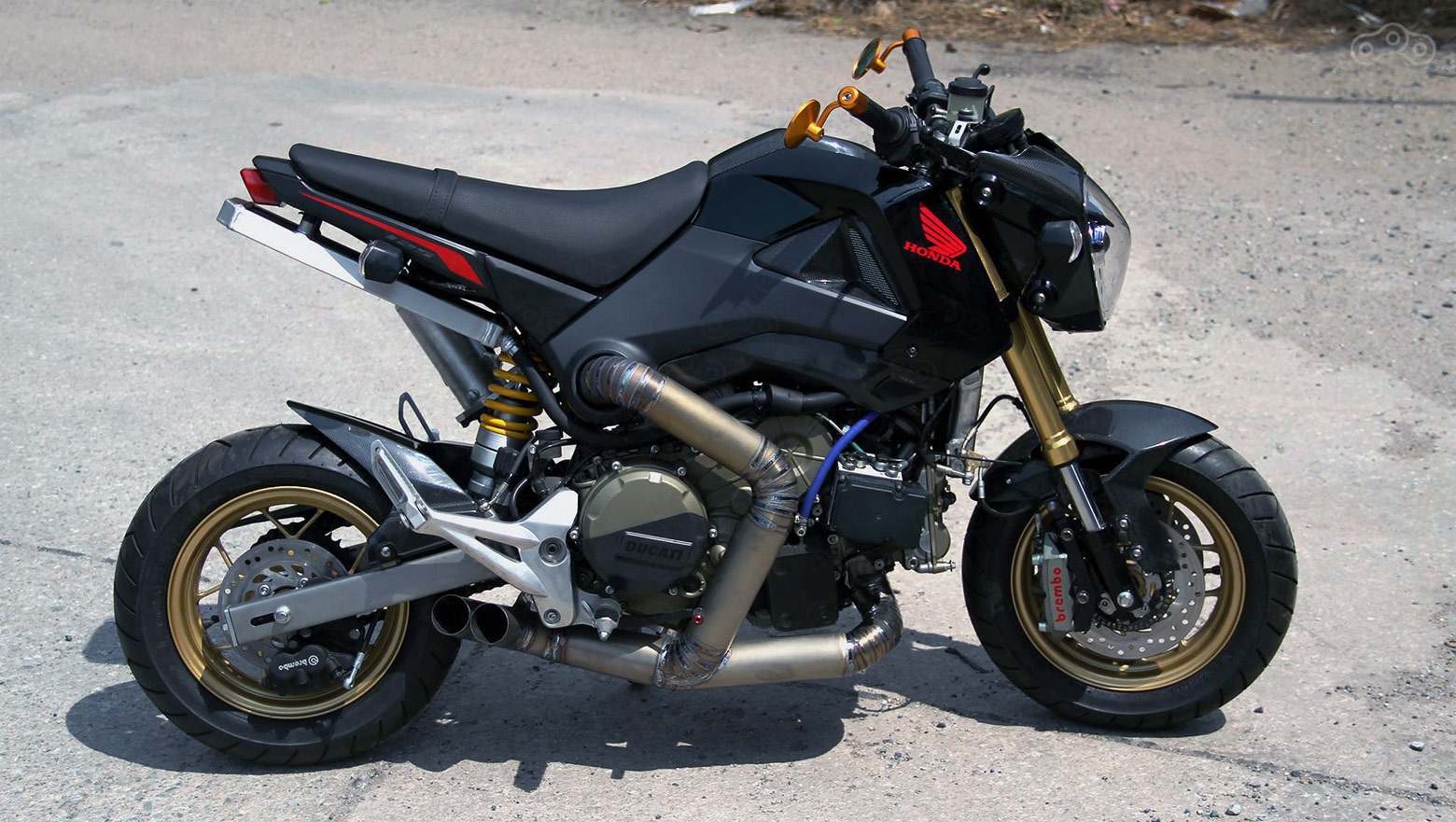 Мотоцикл Хонда MSX125 Гром с двигателем Дукати Панигале R