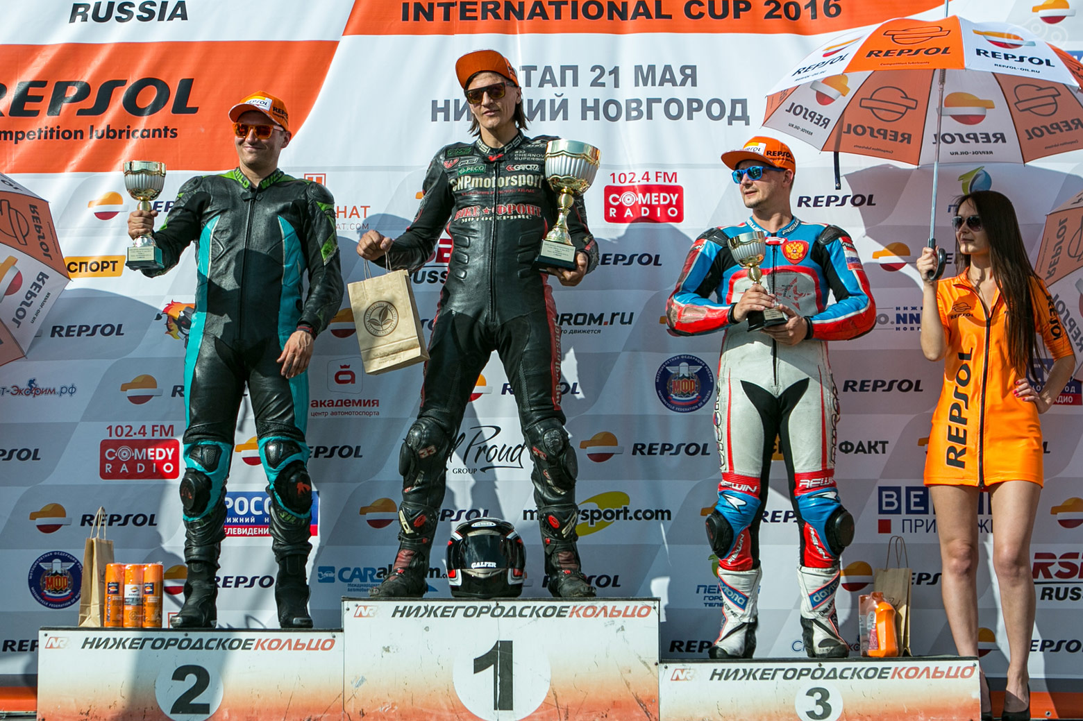 Призёры чемпионата российского супербайка 2016 (RSBK 2016) в Нижнем Новгороде