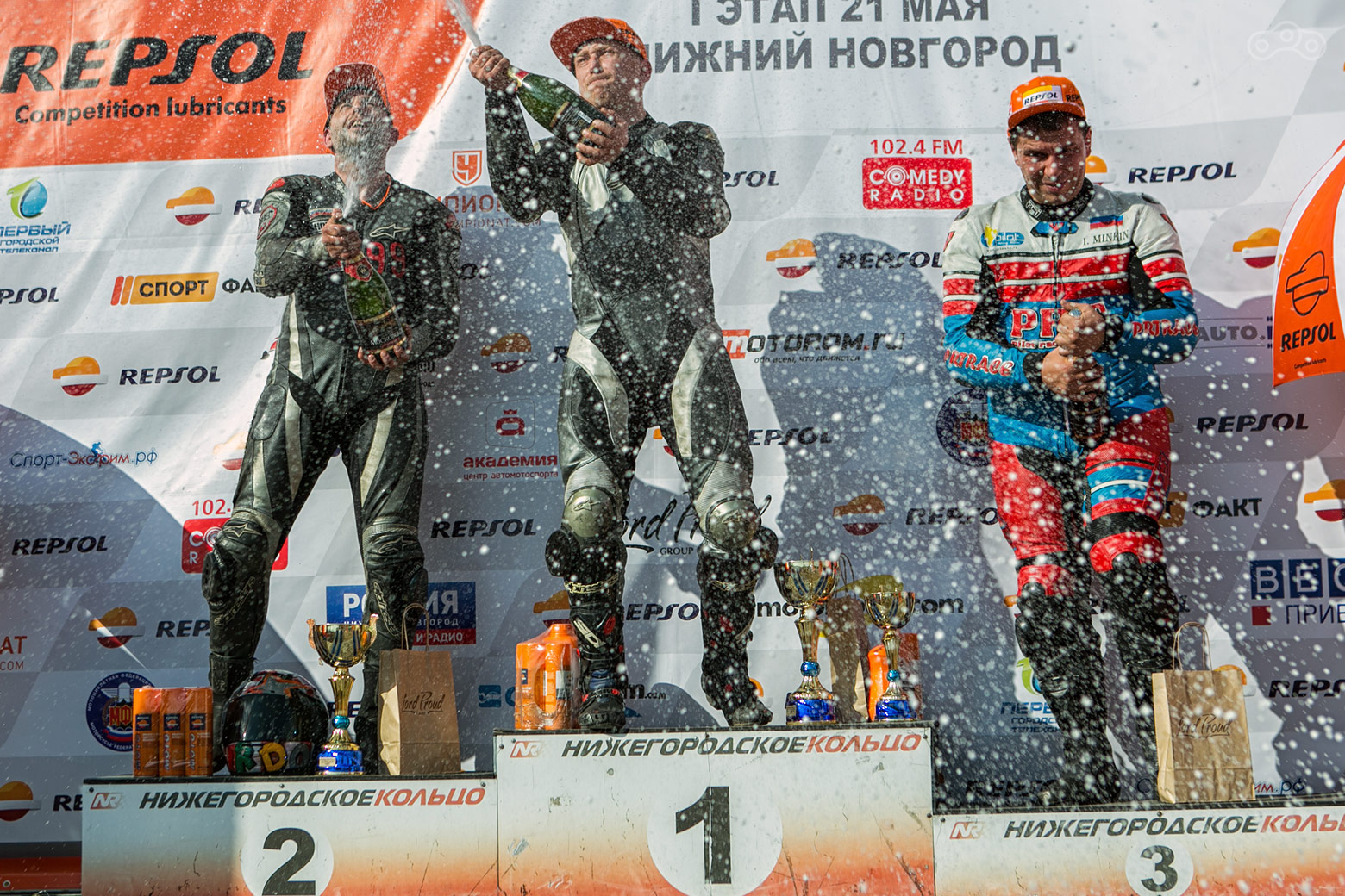 Призёры RSBK 2016, победившие в первом этапе российского чемпионата по супербайку