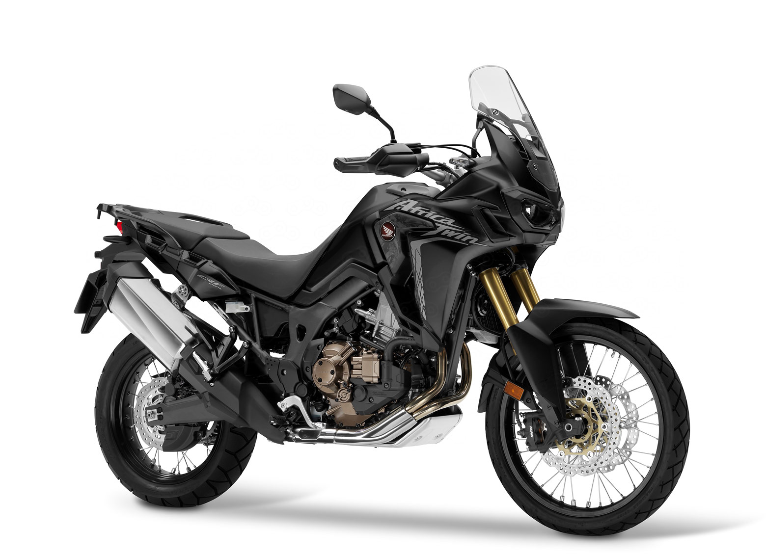 Honda CRF1000L Africa Twin в черном цвете.