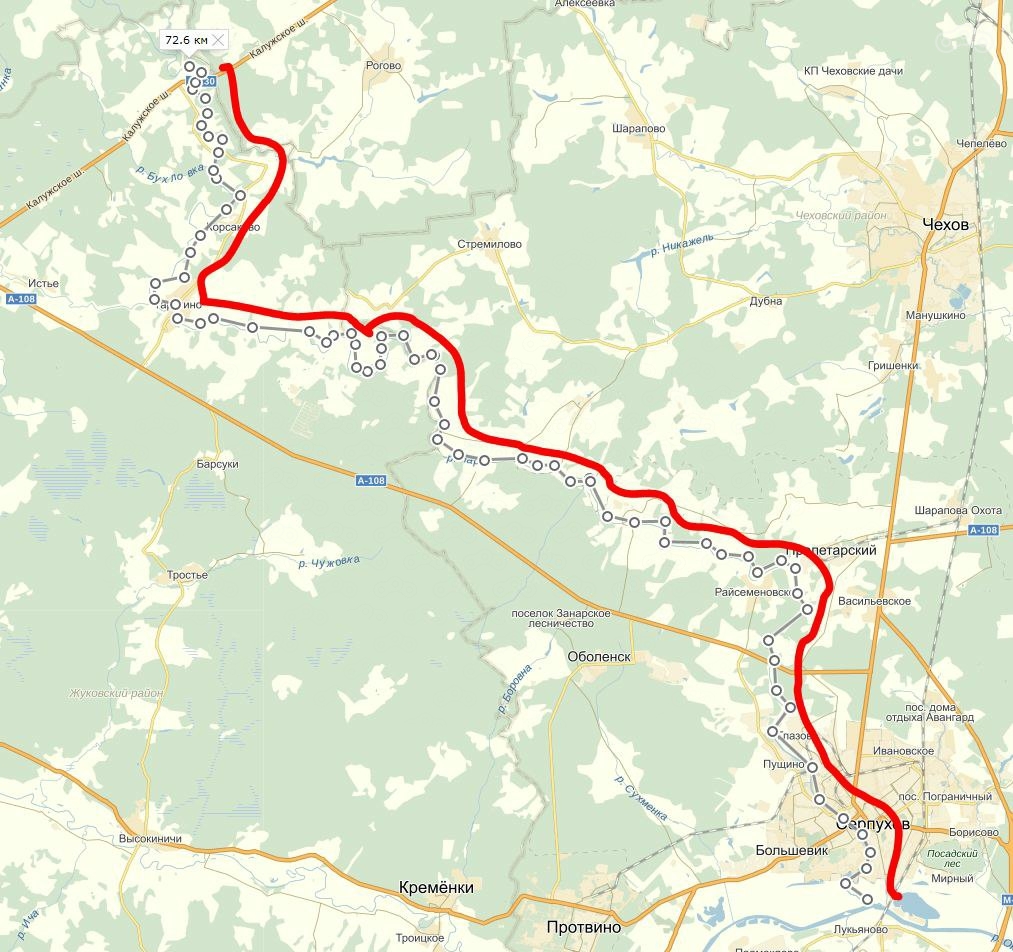 Предполагаемый маршрут