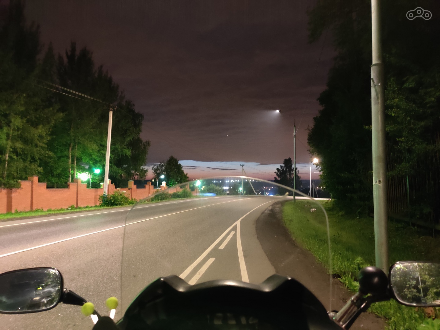 Закат с холма, начало июля