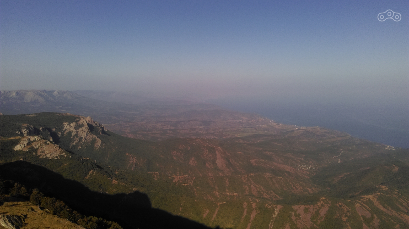 Вид на Черное море в сторону Судака. Южная Демерджи