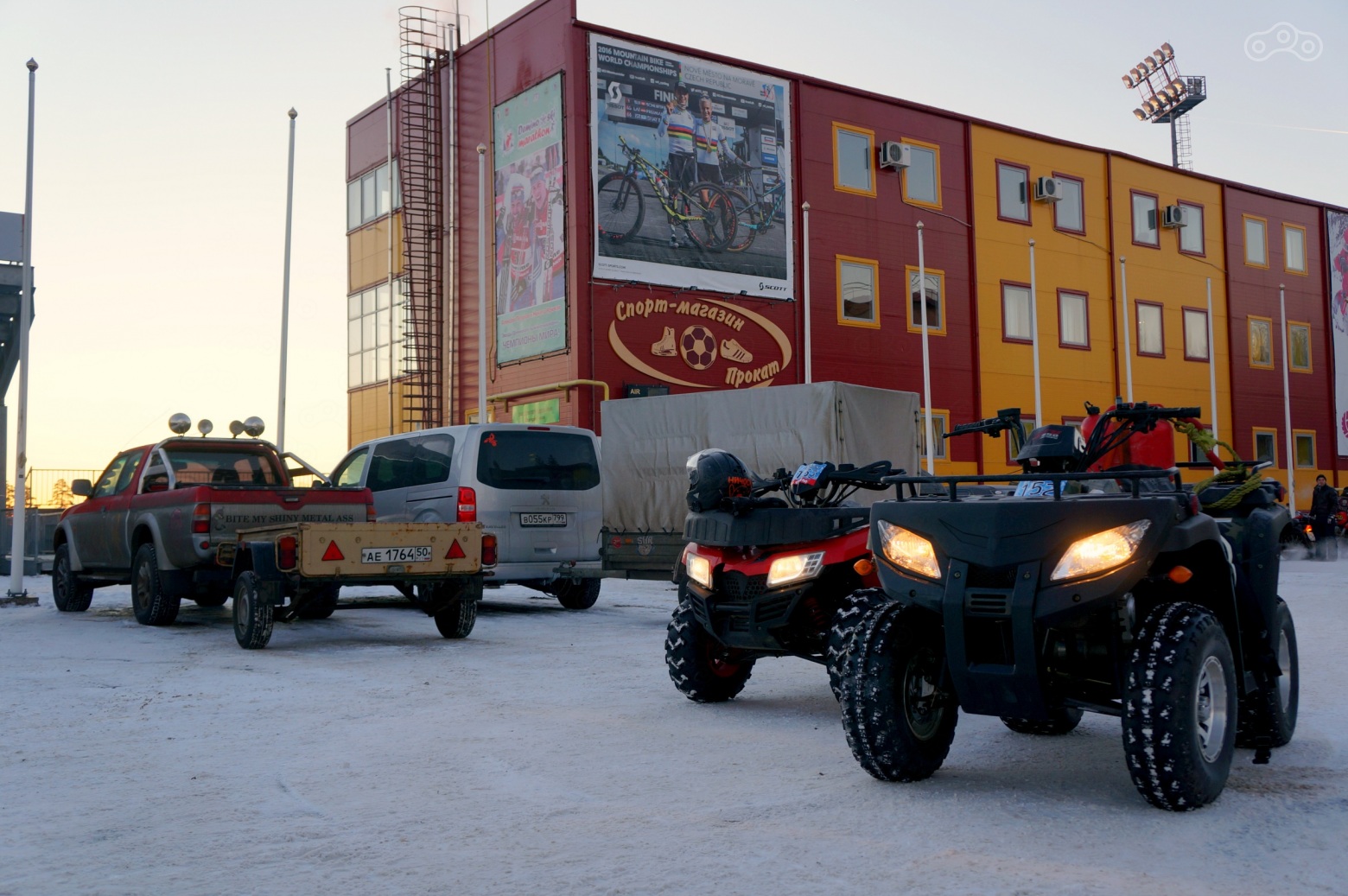 Главные герои моего ралли квадроциклы Yaсota Cabo 200 и Yacota 250