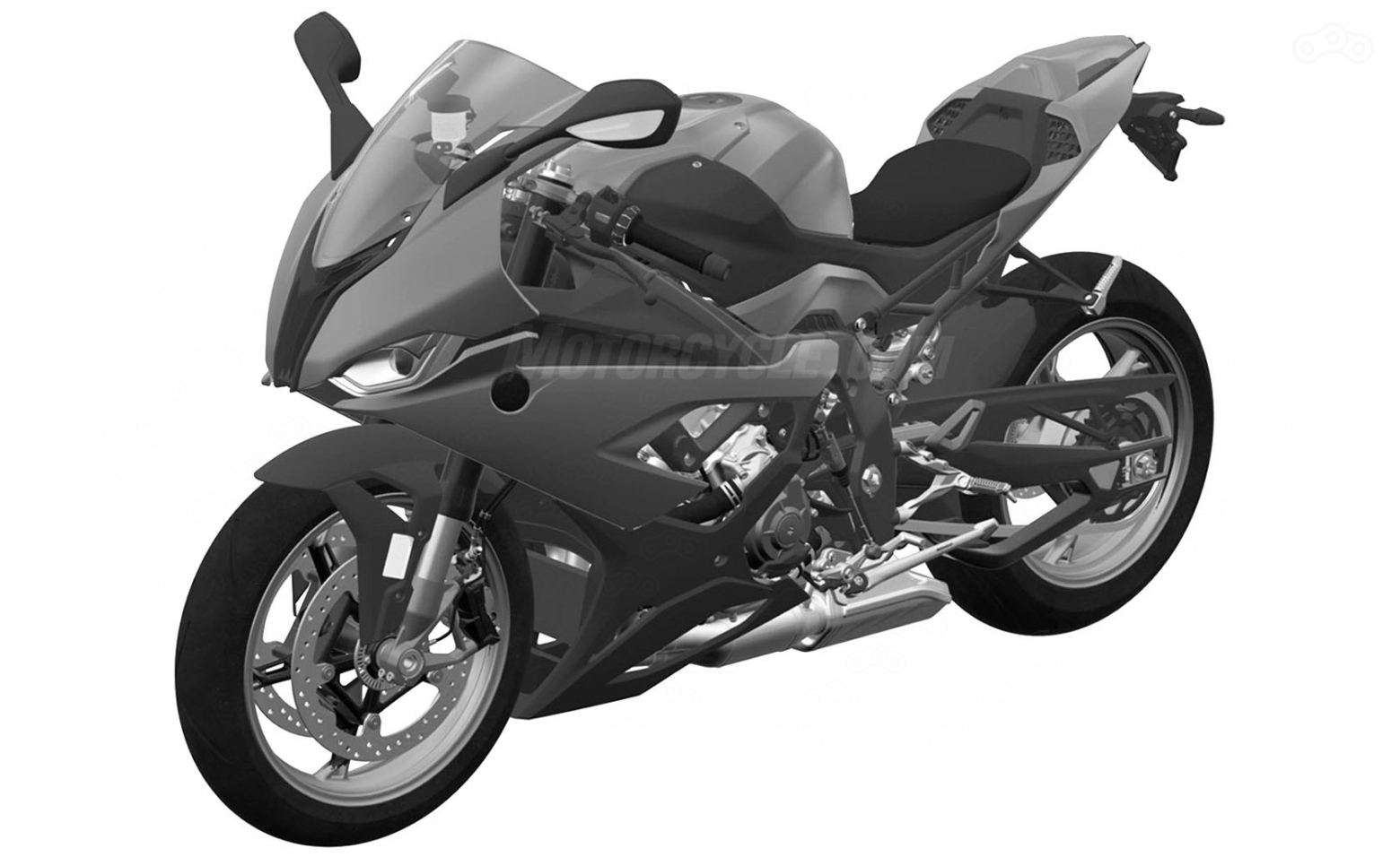 Новая симметричная оптика и укороченный хвост BMW S1000RR 2019