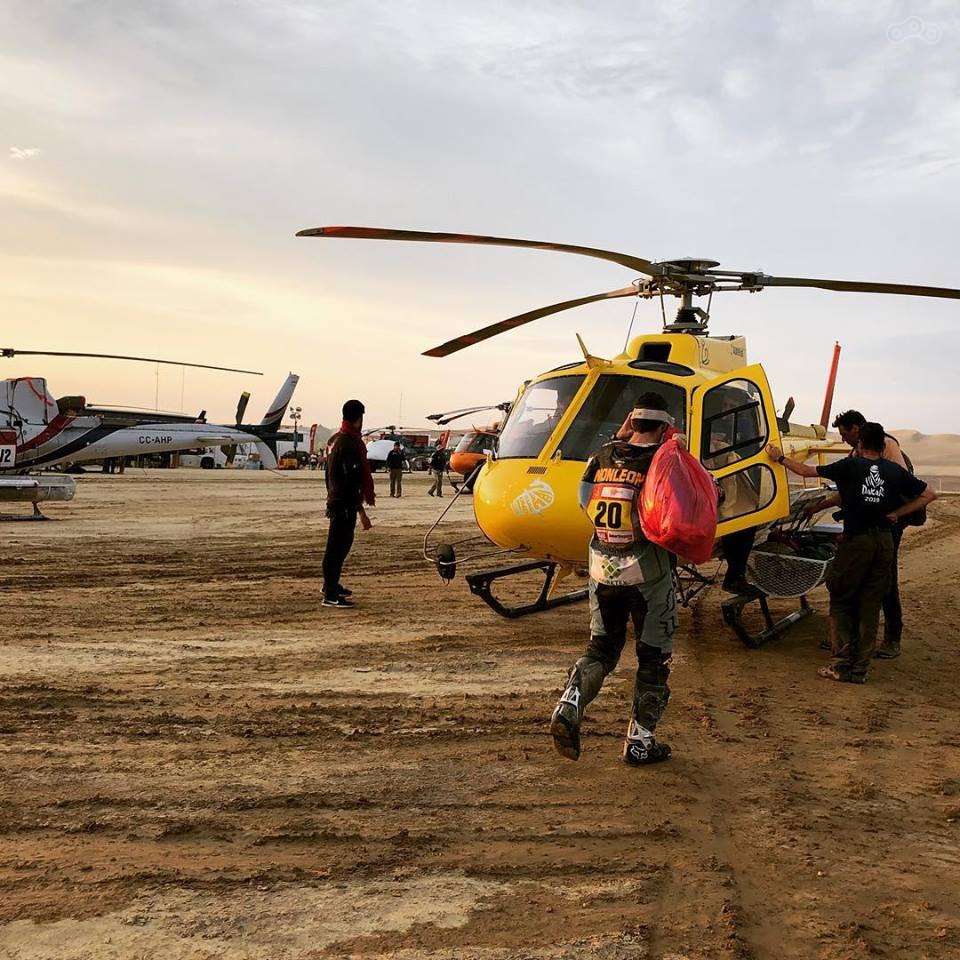 Эвакуация Агошкова и его мотоцикла