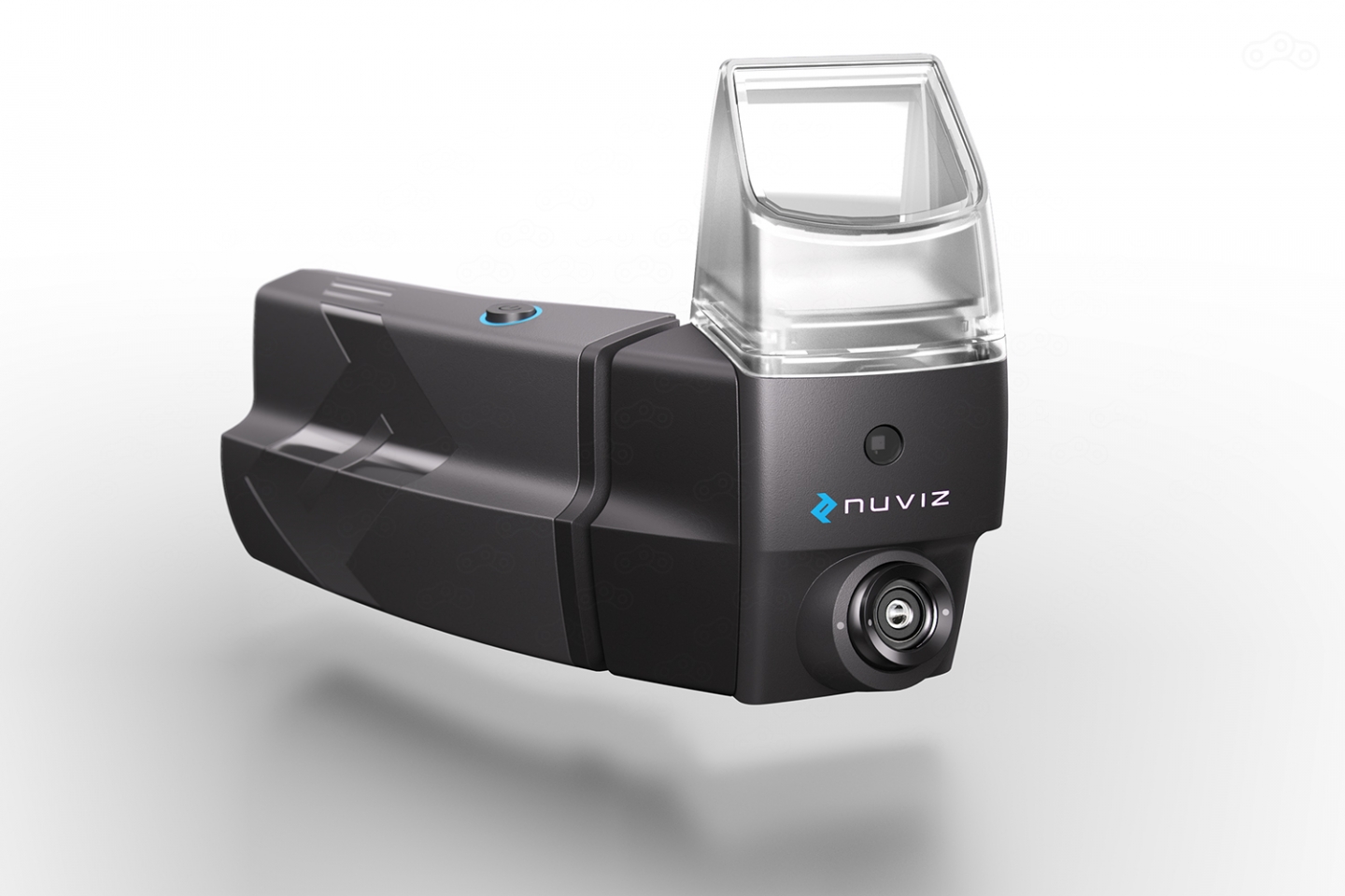 NUVIZ может выполнять функции гарнитуры, проигрывать музыку, а также снимать фото и видео с помощью встроенной камеры