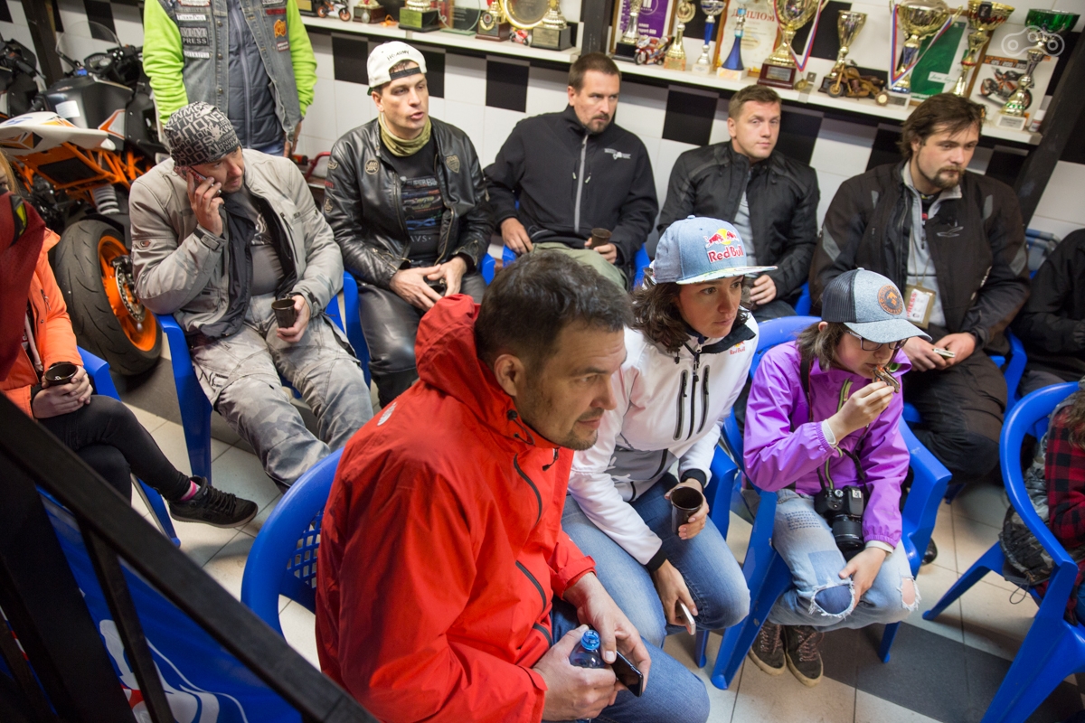 Среди гостей презентации - российская мотогонщица Анастасия Нифонтова