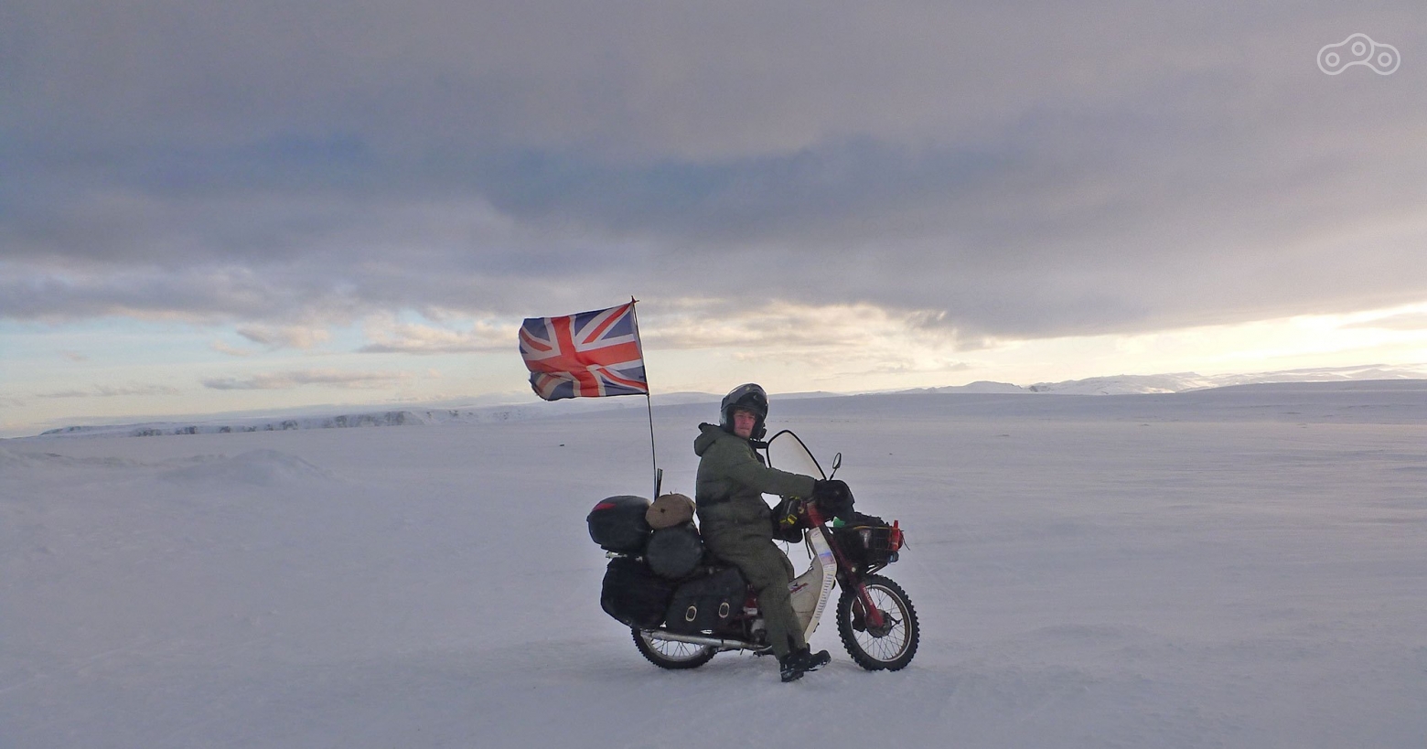 Не редки зимние туристические поездки – британец Эд Марш в 2014 году совершил поездку к мысу Нордкап на скутеретте