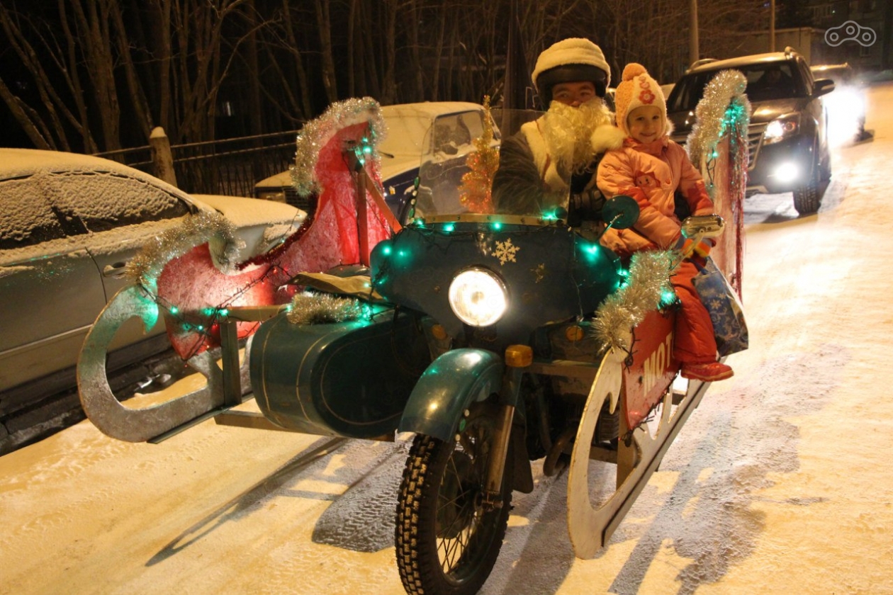 Новогодний мотопробег 2015 года в Мурманске