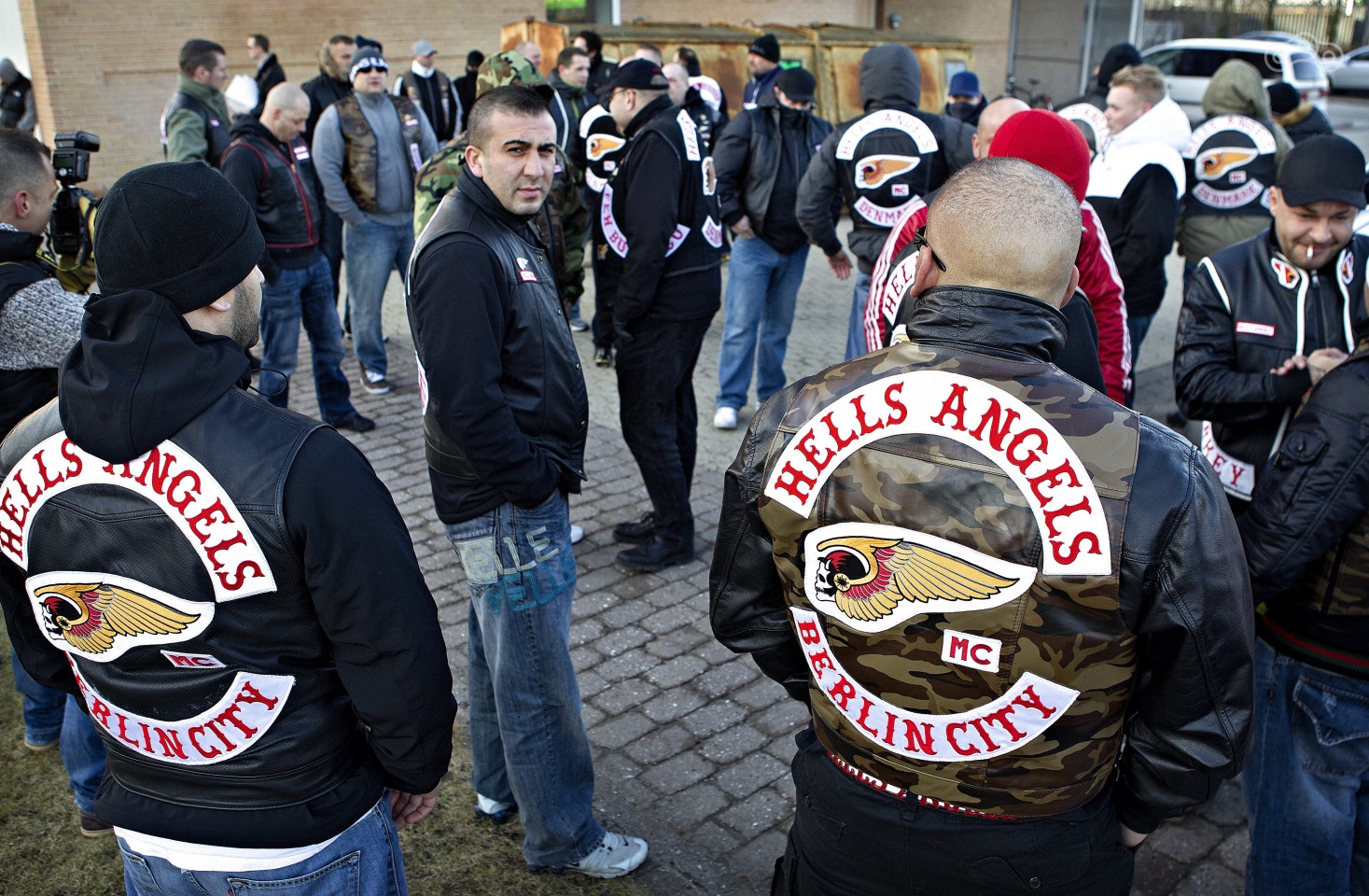 Сбор европейских чапт «Ангелов Ада» после перестрелки с Mongols в декабре. Фото – bt.dk