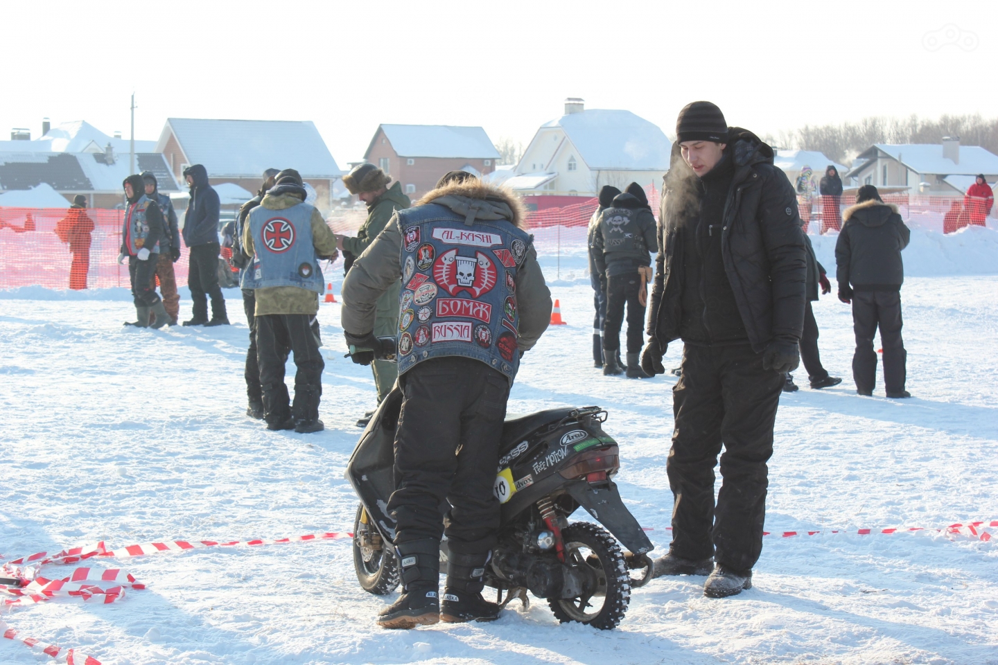 На зимний мотослет собрались представители клубов со всей страны