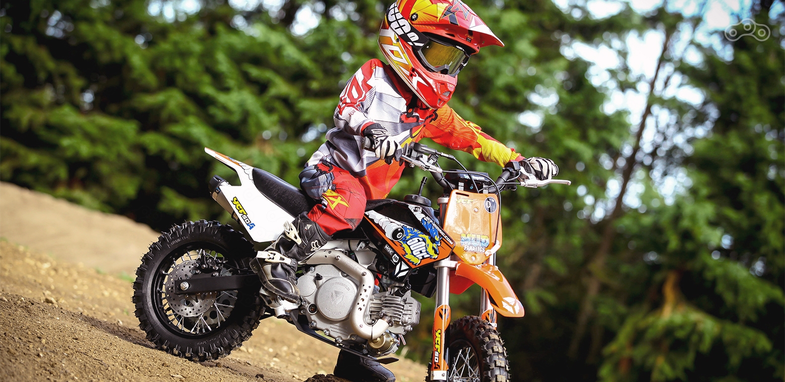 Уверенно управлять мотоциклом может даже детсадовец! Фото – YCF Motorcycles