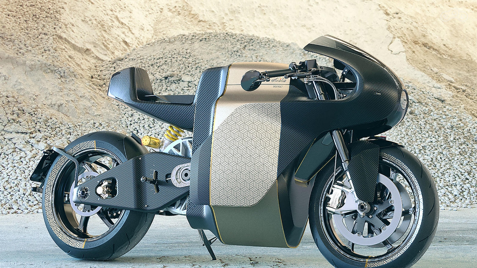 Рама и даже маятник Sarolea Manx 7 изготовлены из углеволокна