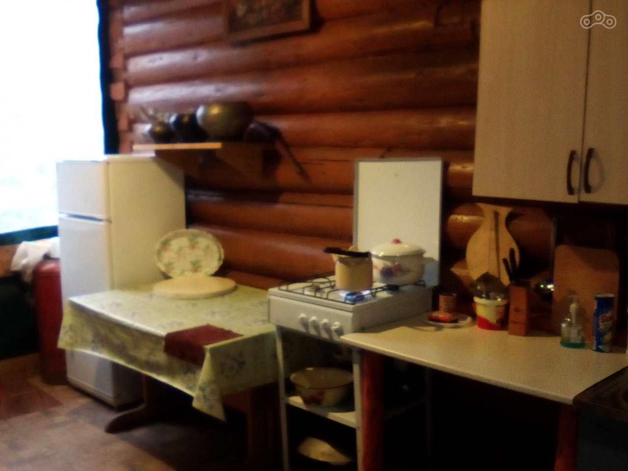 Летняя кухня на турбазе.