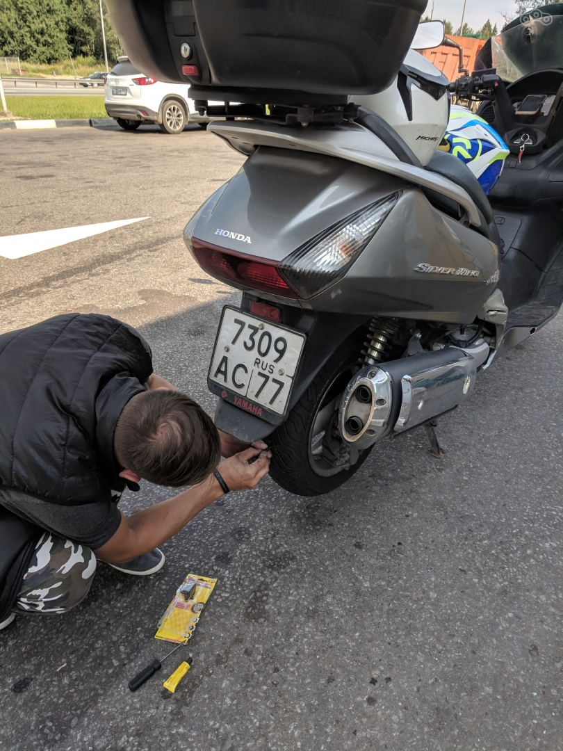 В процессе ремонта