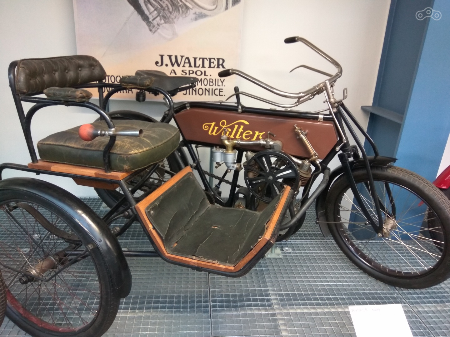 Walter B 1909 (1,02 литра, 7л.с. максималка 70км/ч, вес 135)