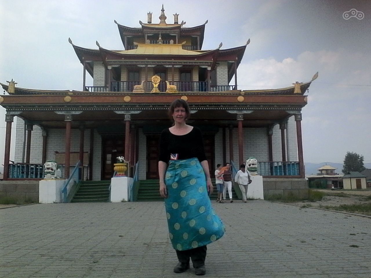 На территории дацана.