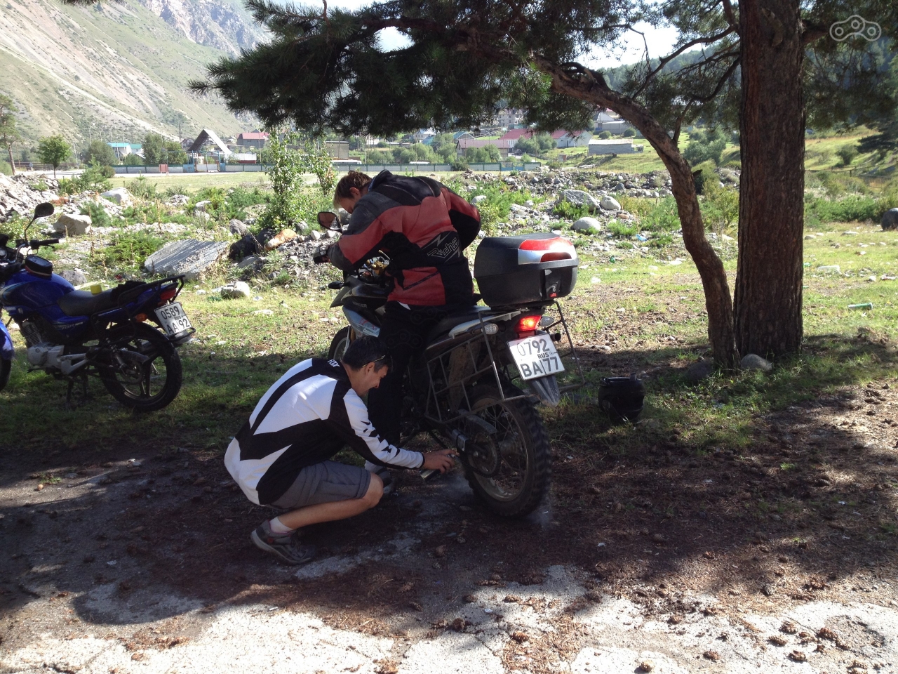 Смазка цепи с зажатым передним тормозом